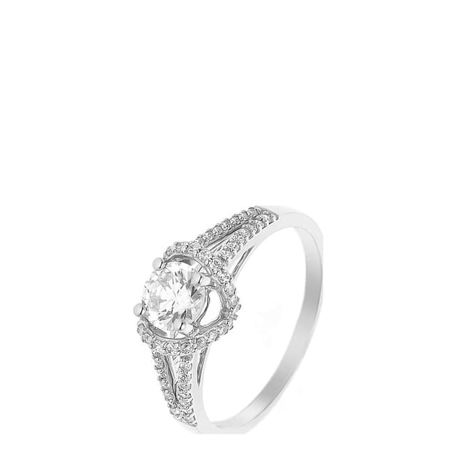 Wish List Silver/White Prestige Solitaire Ring