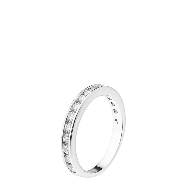 Wish List Silver Complete Turn Rail Wedding Ring
