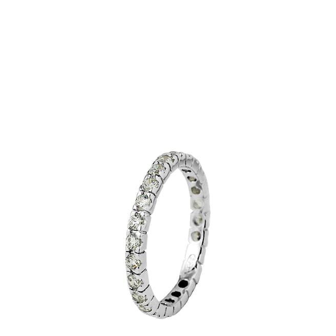 Wish List Silver Zirconium Complete Turn Wedding Ring