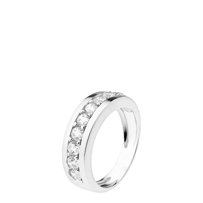 Wish List Silver Complete Turn Rail Wedding Ring