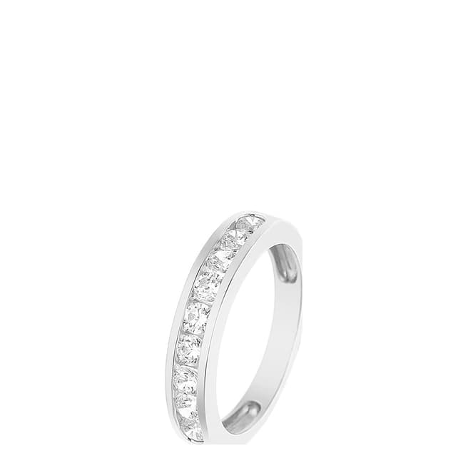 Wish List Silver Diamond Half Wedding Ring