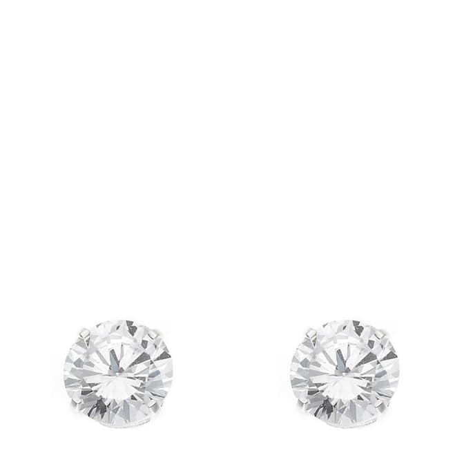 Wish List Silver Diamond Stud Earrings