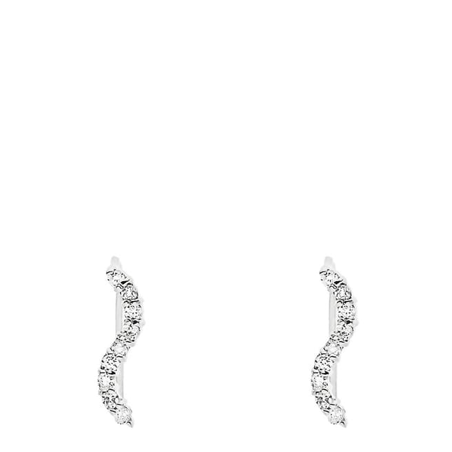 Wish List Silver Crystal Earrings