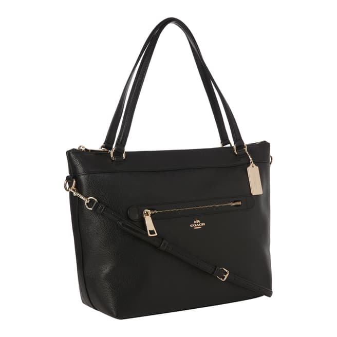Coach Black Leather Tyler Tote Bag 