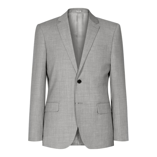 Reiss Grey Woollen Slim Fit Suit Jacket