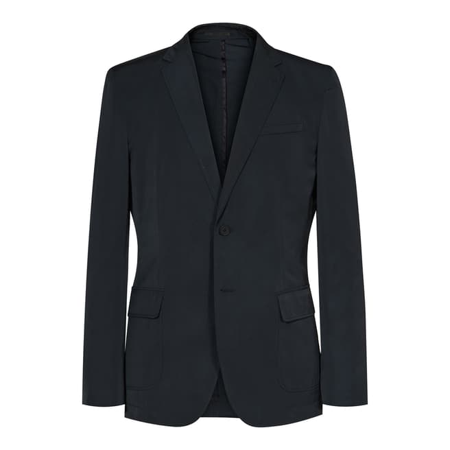 Reiss Navy Tailored Relaxed Suit Jacket