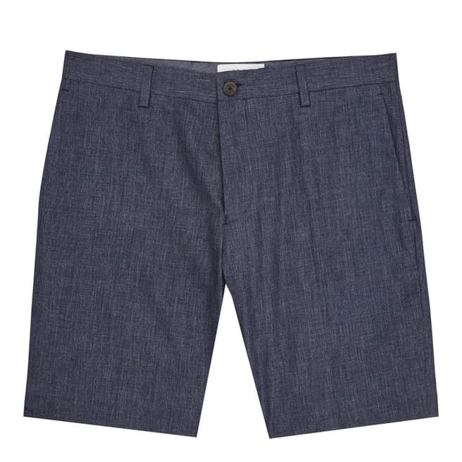 Reiss Blue Wool Geronimo Shorts