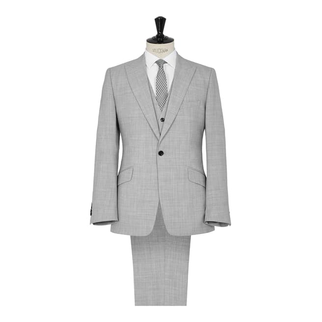 Reiss Grey Woollen Garda Three Piece Suit