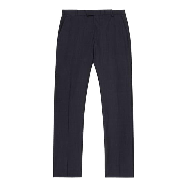 Reiss Navy Wool Brill Trousers
