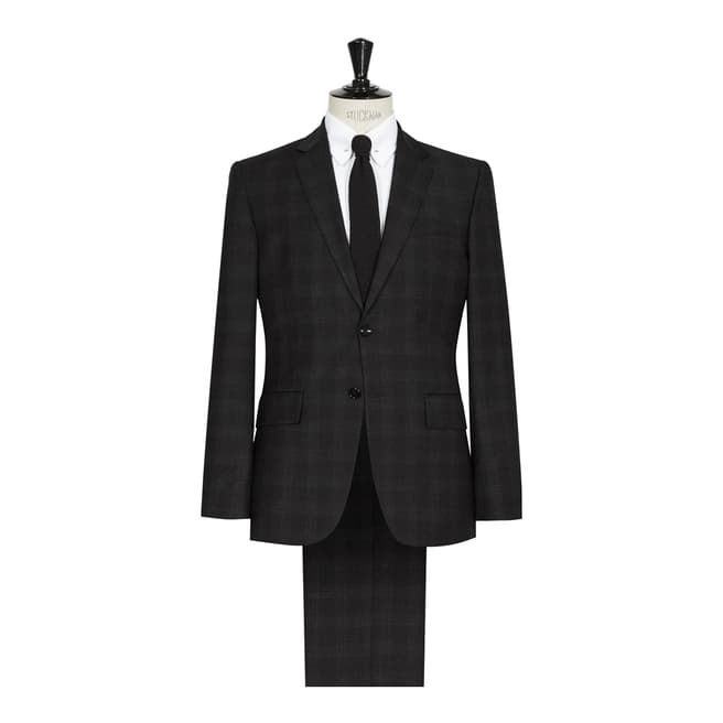Reiss Charcoal Two Piece Cosmo Wool Suit 