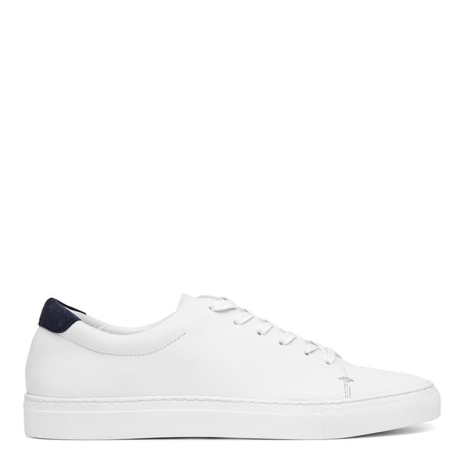 Reiss White Leather Darma Sneakers