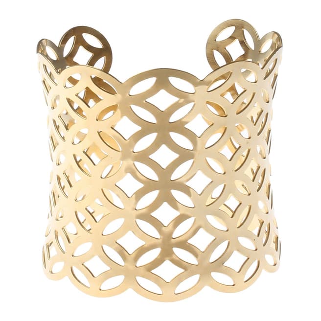 Chloe Collection by Liv Oliver Gold Cuff Bracelet