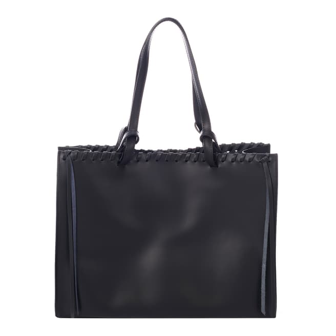 Giulia Massari Black Leather Handbag