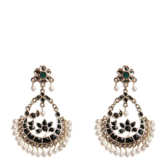 Amrita Singh Green Delhi Emerald Earrings