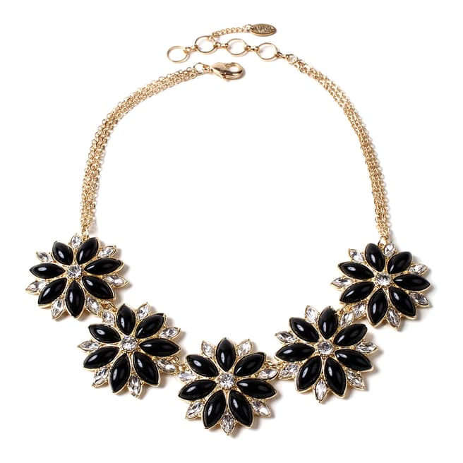 Amrita Singh South Hampton Black Floral Necklace