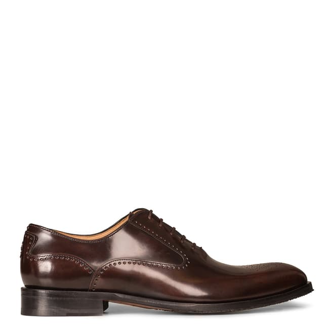 Oliver Sweeney Brown Leather Coentrao Formal Shoes