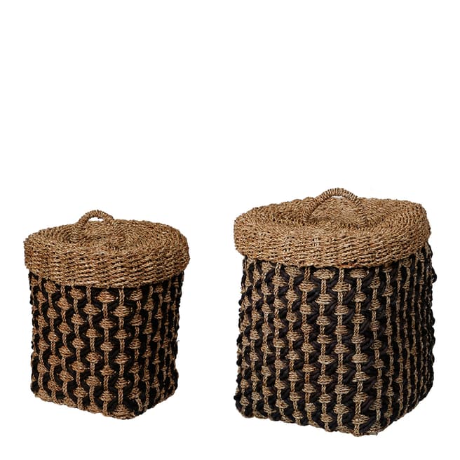 Sia Set of Two Baskets H58/48cm