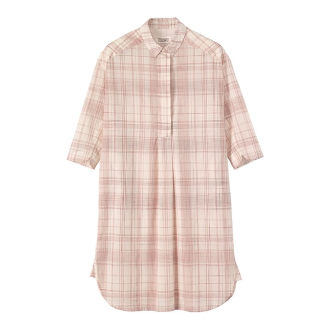 Toast Off White/Red Moe Check Tunic