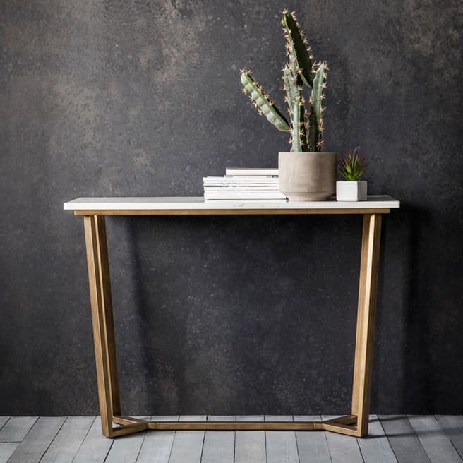 Gallery Living Carrie Marble Console/Desk Table