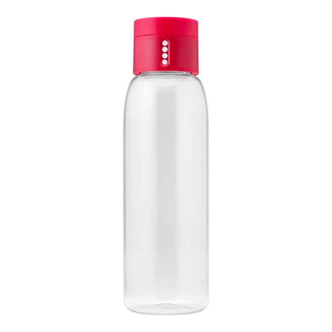 Joseph Joseph Pink Dot Hydration-Tracking Water Bottle, 600ml