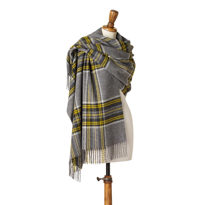 Bronte by Moon Grey/Yellow Filey Cape/Throw