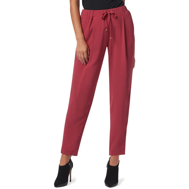 WTR London Burgundy Chelsea Tapered Luxe Trousers