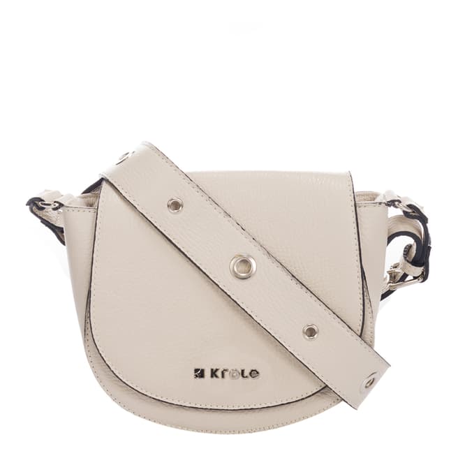 Krole Off White Crossbody Leather Bag