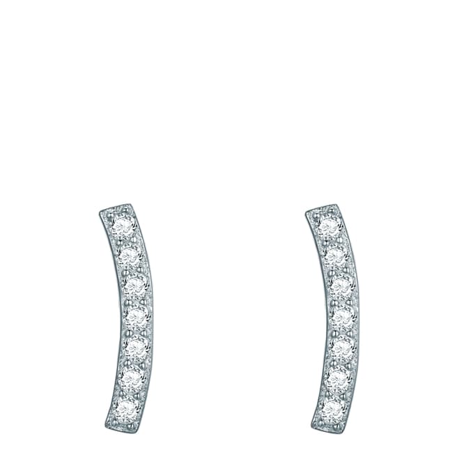 Carat 1934 Silver Curved Earrings