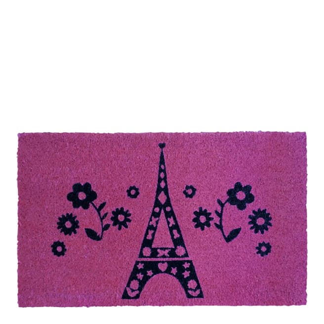 Bombay Duck Pink Eiffel Tower 45x75cm Door Mat