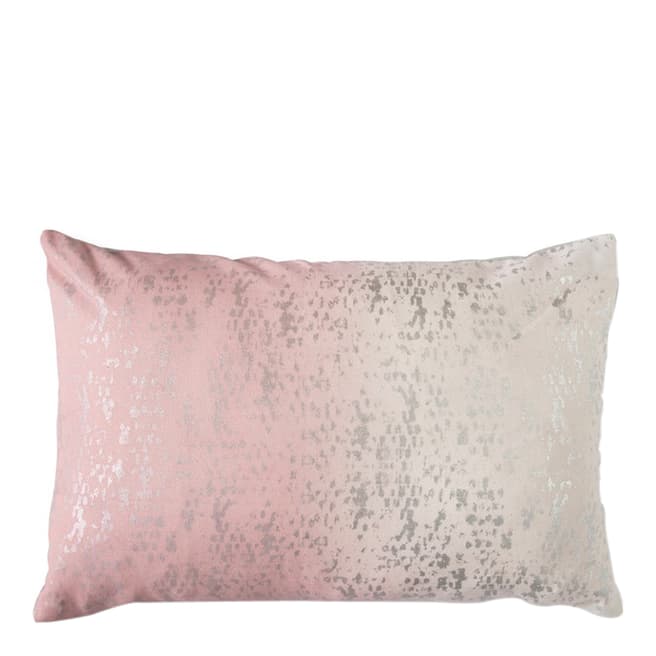 Gallery Living Blush/Silver Mineral Texture Cushion 50x35cm