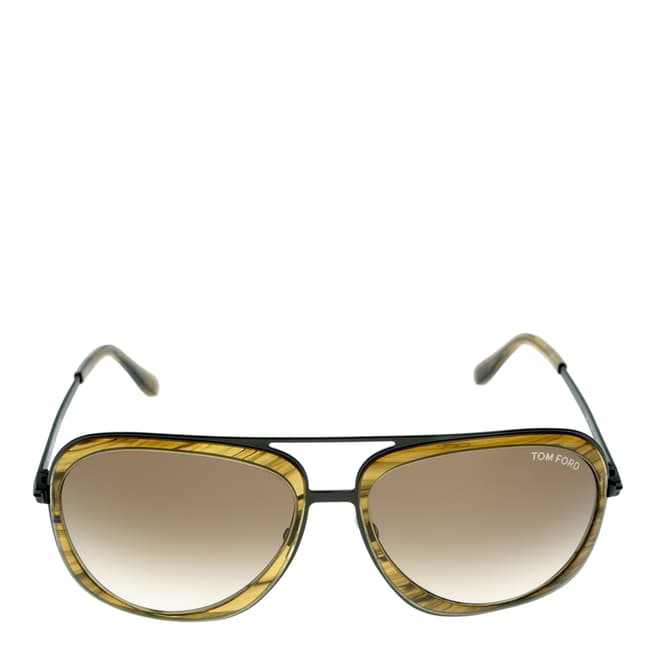 Tom Ford Men's Andy Yellow/Green Tom Ford Sunglasses 59mm
