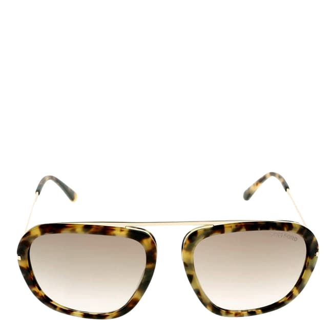 Tom Ford Women's Johnson Blonde Brown Sunglasses 57mm