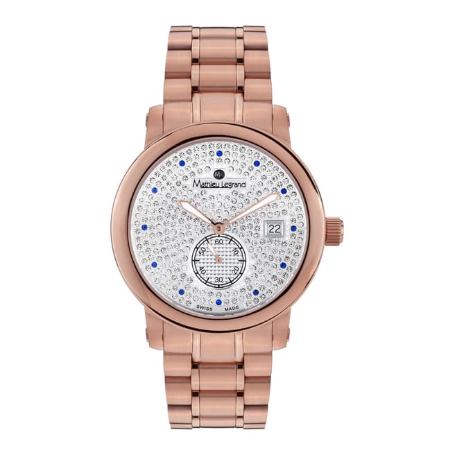 Mathieu Legrand Women's Rose Gold Stainless Steel Mille Etoiles Watch