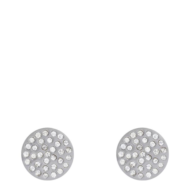 Alexa by Liv Oliver Rose Gold Pave Crystal Disc Earring