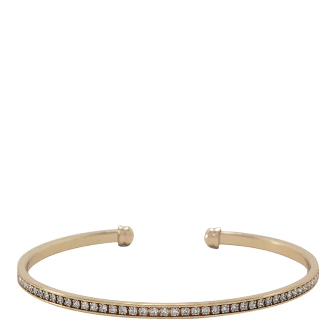 Liv Oliver Gold Crystal Cuff Bracelet