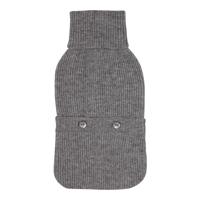 Laycuna London Grey Marl Cashmere Hotwater Bottle Cover