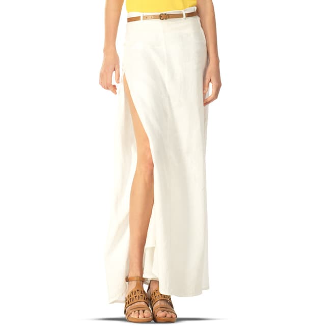 Leon Max Collection White Long Skirt