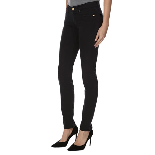 7 For All Mankind Black Roxanne Skinny Fit Stretch Jeans