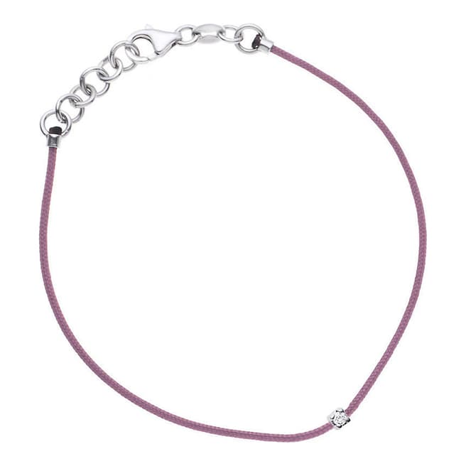 Pretty Solos Pink Diamond Nylon String Interlaced Bracelet