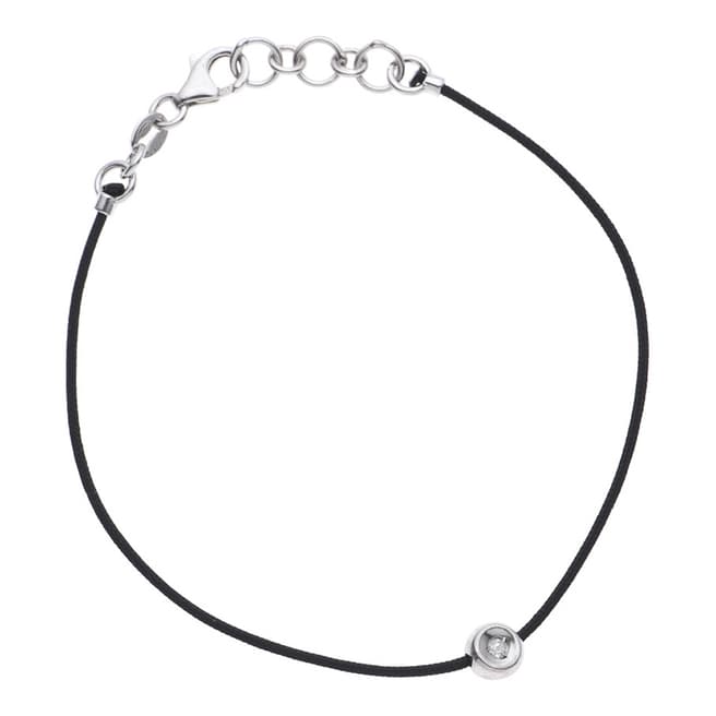 Pretty Solos Black Diamond Nylon String Interlaced Bracelet