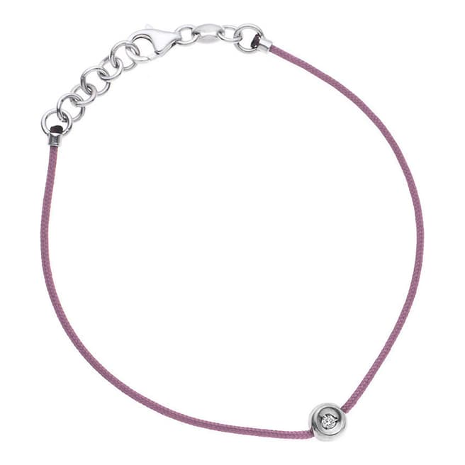 Dyamant Pink Diamond Nylon String Interlaced Bracelet