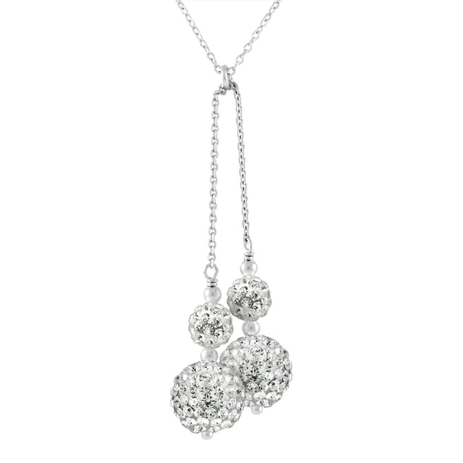 Wish List White/Silver Crystal Necklace