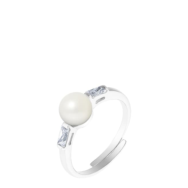 Wish List Silver/White Pearl Ring