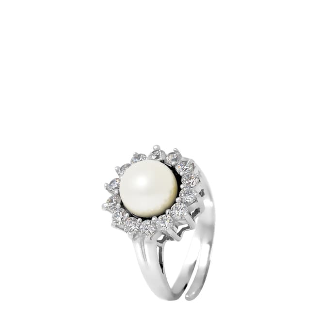 Wish List Silver/White Pearl Ring
