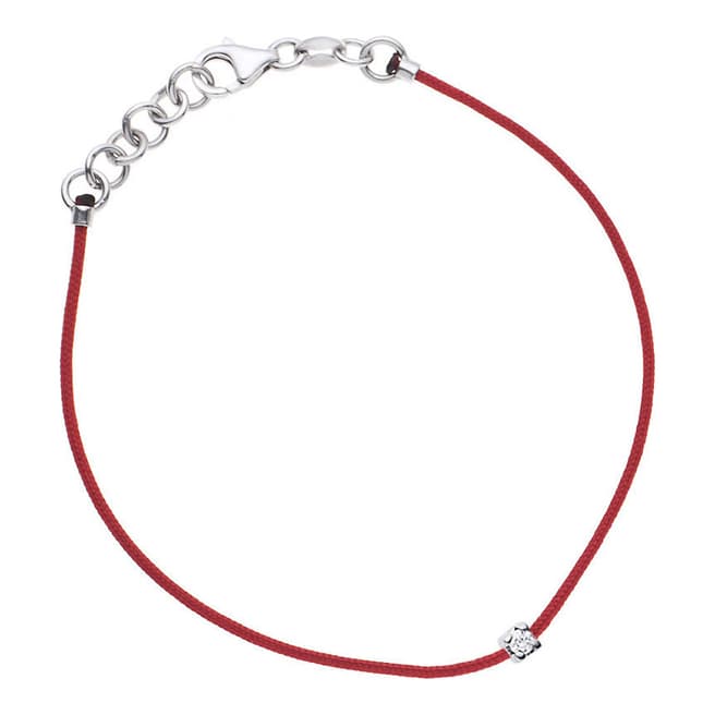 Only You Red Diamond Nylon String Interlaced Bracelet