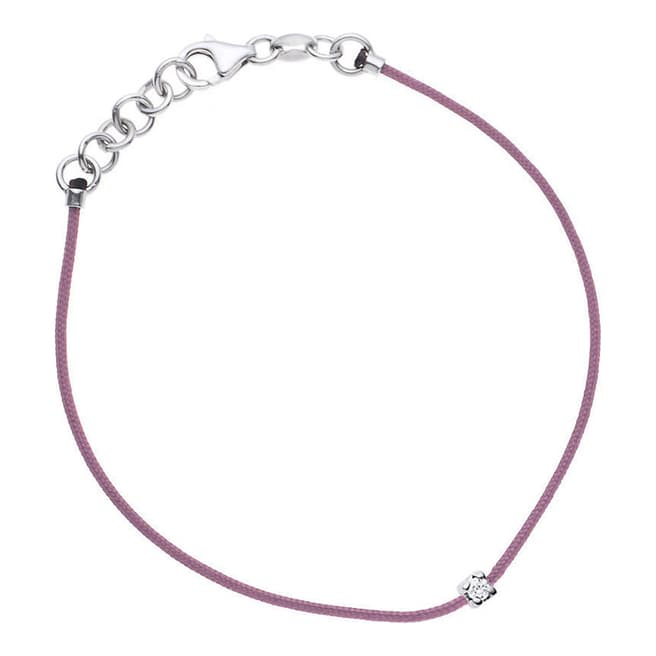 Pretty Solos Pink Diamond Nylon String Interlaced Bracelet