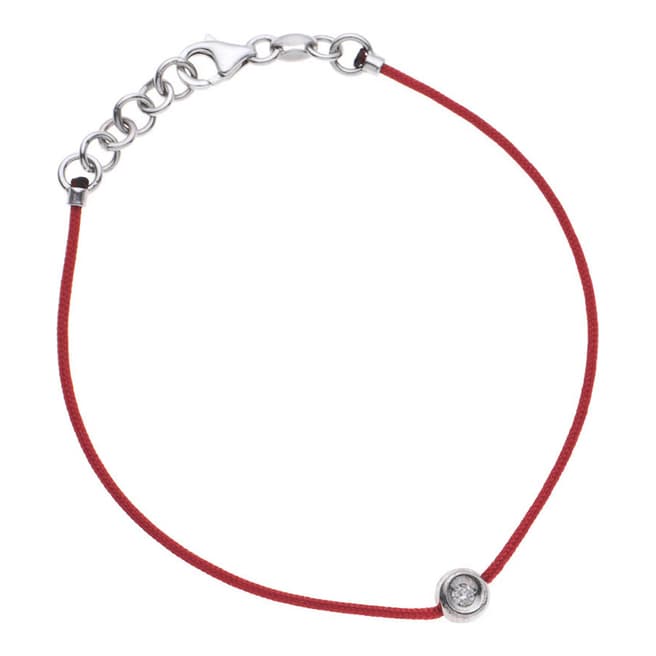 Only You Nylon String Interlaced Red Diamond Bracelet