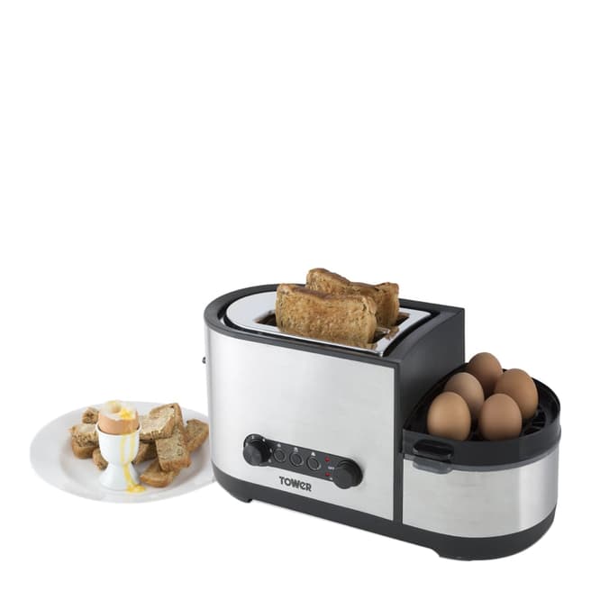 Tower Toaster with Egg Cooker