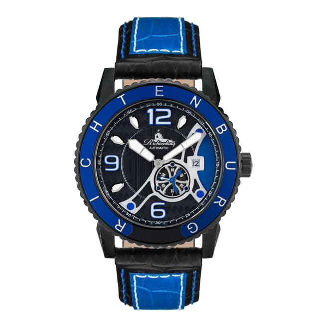 Richtenburg Men's Blue Stainless Steel/Leather Jakarta Watch
