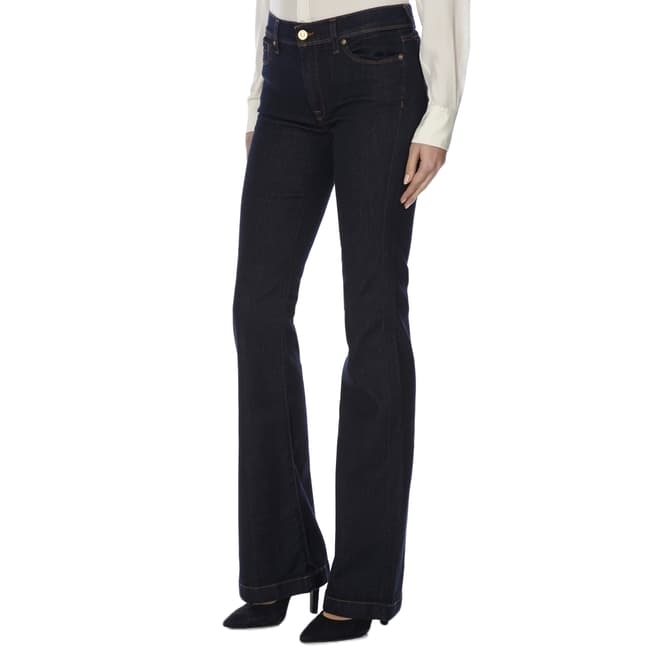 7 For All Mankind  Blue High Waisted Charlize Stretch Jeans